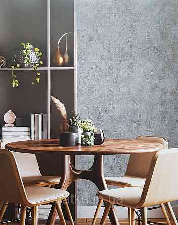 Обои винил на флизелине горячего тиснения DU&KA  Voyage1.06х10 вензеля завитки восточный рисунок серые голубые Киев