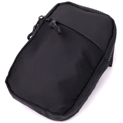 Сумка Vintage Слінг для подорожей з текстилю Чорна (22866) Вінниця - фото 1