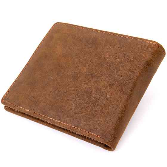 Портмоне унисекс матовое Коричневое (Vintage) Киев