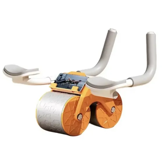 Тренажер для пресса / Колесо для спорта / Ролик для пресса с возвратным механизмом Синяя Коломия