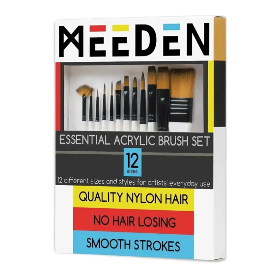 Набор кистей синтетика 12шт. MEEDEN Киев