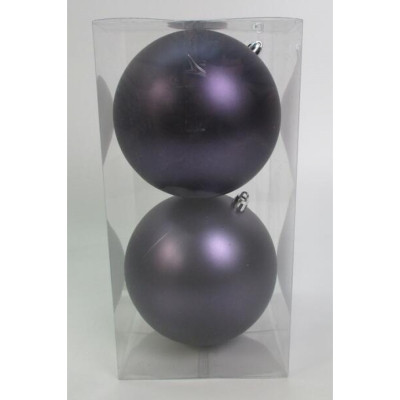 Елочная игрушка Novogod`ko 2 шт графіт, матовий 12 см (974430) Винница - изображение 1