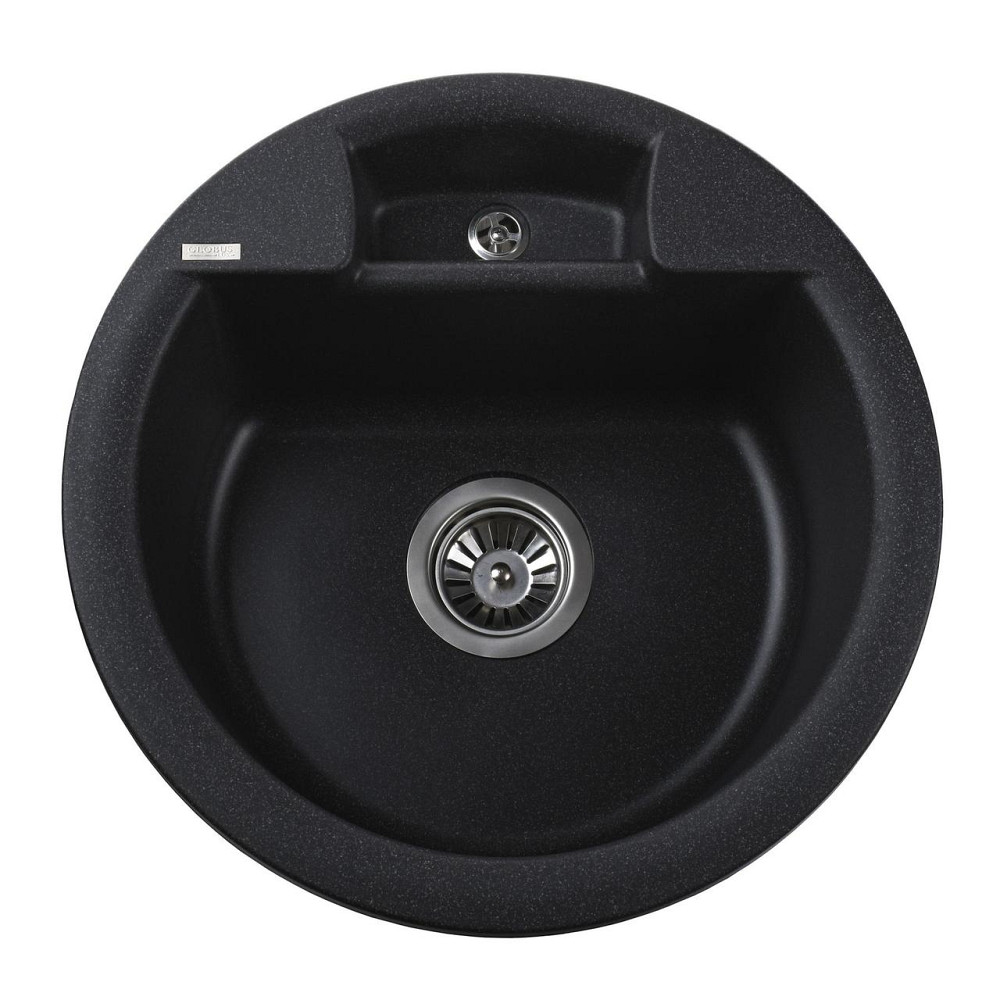 Гранитная мойка Globus Lux GURON графит 480мм-А0001 Киев - изображение 1