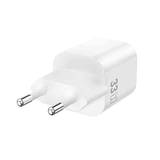 Мережевий зарядний пристрій WIWU 33W Cube GaN Fast Charger A+C Wi-G017 EU White Одеса