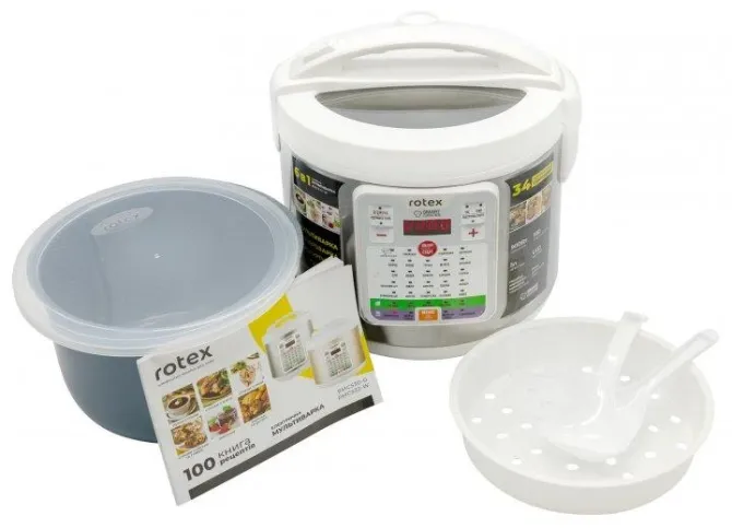 Мультиварка ROTEX RMC532-W 31 программа, антипригарная чаша, 5Л Чаша Одесса - изображение 7