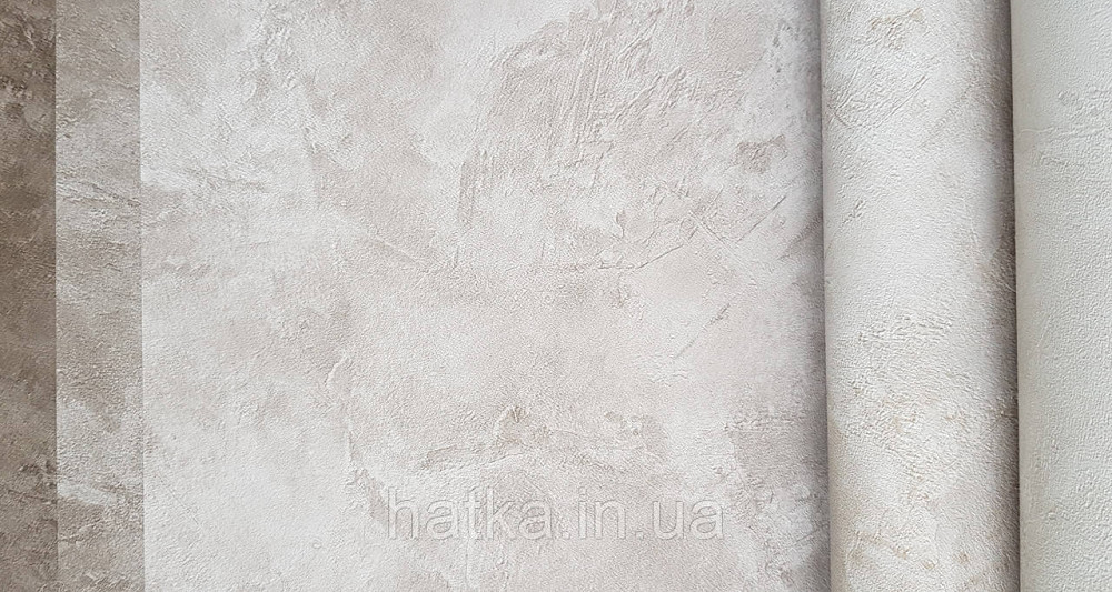 Обои винил на флизелине Caselio Patine 0.53х10 под штукатурку матовые серые с бежевым разные оттенки Киев - изображение 2