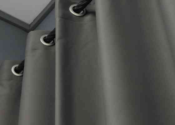 Комплект штор на люверсах VR-Textil Midnight № 1228ш 150х270 см 2 шт Сірий (37-0137) Київ