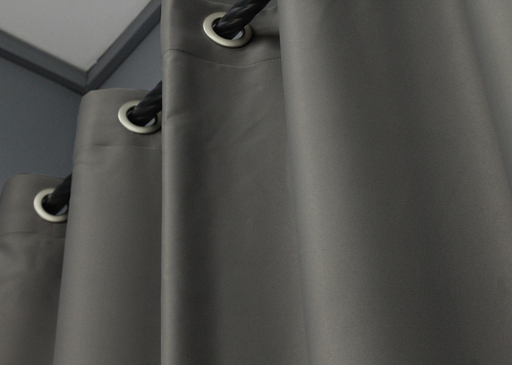 Комплект штор на люверсах VR-Textil Midnight № 1228ш 150х270 см 2 шт Сірий (37-0137) Київ - фото 6