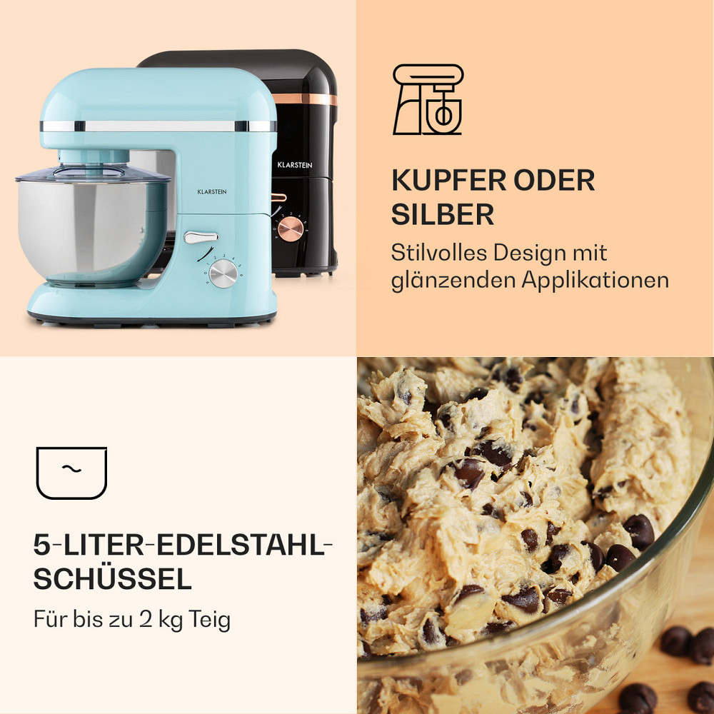 Кухонний комбайн Bella Elegance 2000 Вт/2,7 к.с./5.2 літра з неіржавкої сталі, що не містить BPA, Рівне - фото 5