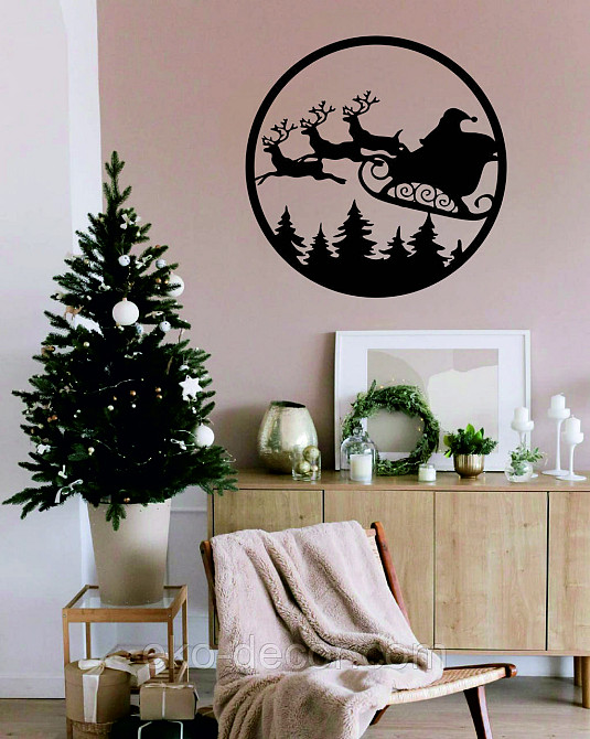 Декоративне настінне Панно «Новий рік», Декор на стену Київ - фото 1