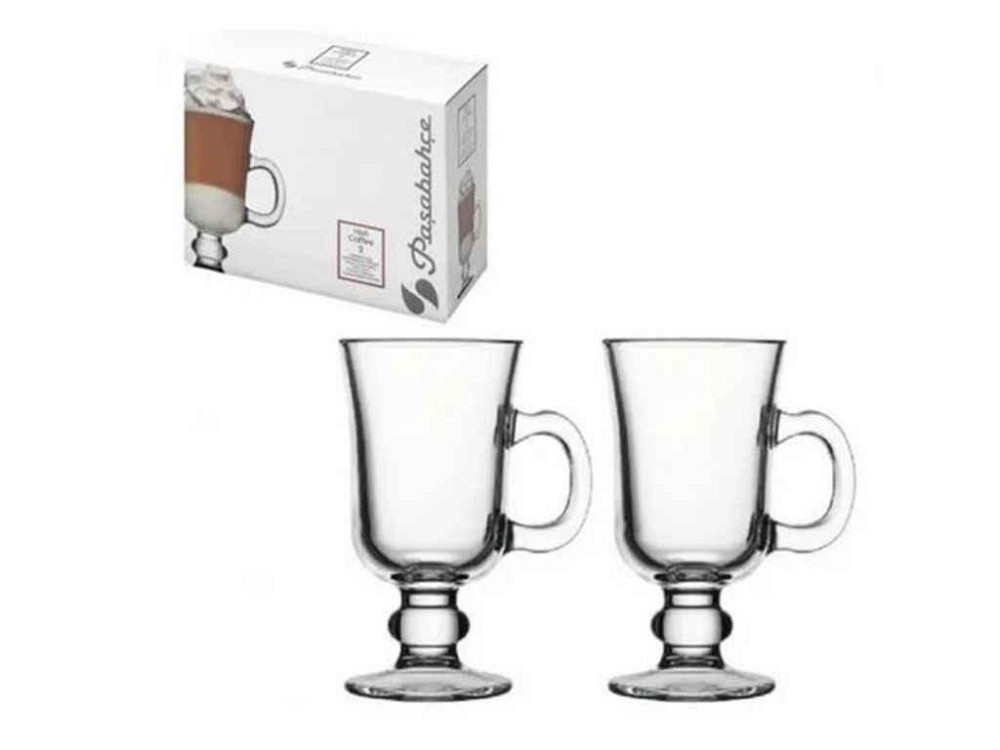 Набор стаканов 2шт 230мл ARISH COFFEE на ножце (в под.уп.) ТМ PASABAHCE Киев - изображение 1
