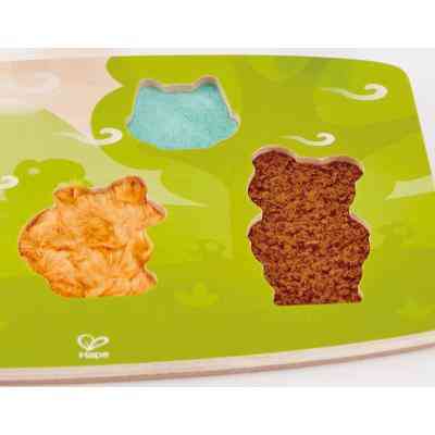 Развивающая игрушка Hape Пазл тактильный Лесные животные (E1621) Винница