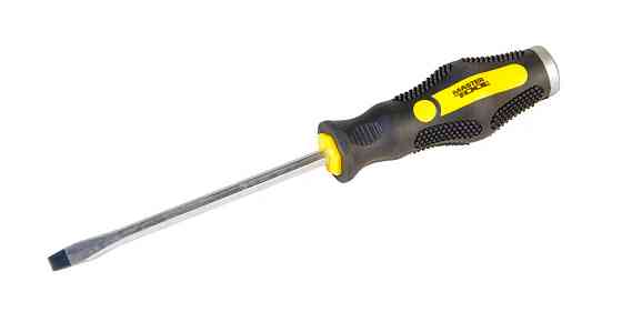 MASTERTOOL Викрутка ударна шліцева магнітна MASTERTOOL SL6х125 мм ручка з TPR покриттям 49-5612 Київ