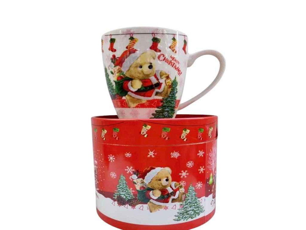 Чашка 380мл 3154 Merry Christmas с ложкой ТМ КИТАЙ Киев - изображение 1