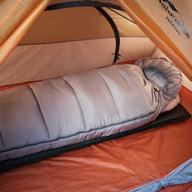 Спальник з капюшоном Naturehike M400 NH20MSD02, (1°C), лівий, сірий Київ - фото 8