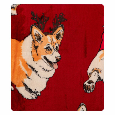 Плед Ardesto Christmas Flannel 160х200см, 100% полиэстер, рождественские корги (ART0119PB) Винница - изображение 1
