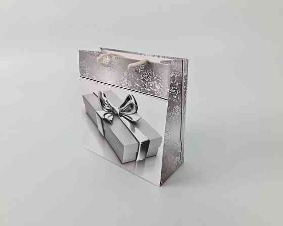 Пакет паперовий подарунковий квадратний 23*24*10 (артKV-189) (12 шт.) Харків