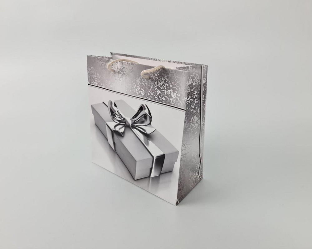 Пакет паперовий подарунковий квадратний 23*24*10 (артKV-189) (12 шт.) Харків - фото 4