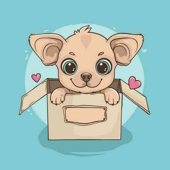 Картина за номерами "Пухнаста посилочка" ©arttem_illustration 15655-AC 30х30 см Вінниця