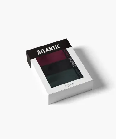 Мужские трусы Atlantic хлопок. Набор 3 шт. 3MH-011 L Киев