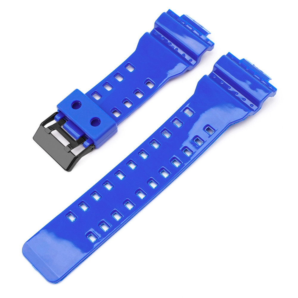 Ремінець для Casio G-Shock GA-100/110/120 Blue-Glossy BK SBR Київ - фото 2