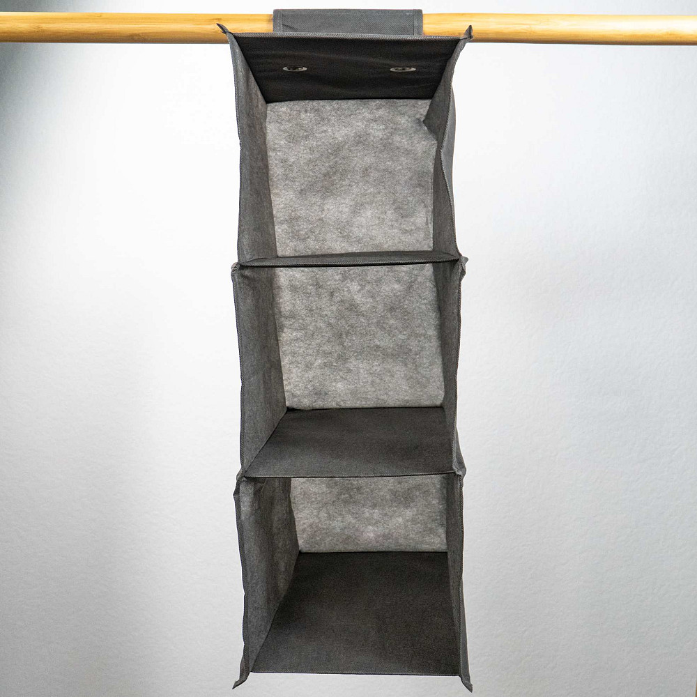 Подвесные полочки органайзер для хранения вещей 62x20x30 см M HP-M (Серый) Сумы - изображение 4