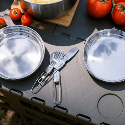 Набір туристичного посуду Tribe Compact Set сталевий (T-FC-0021-metal) Вінниця - фото 3