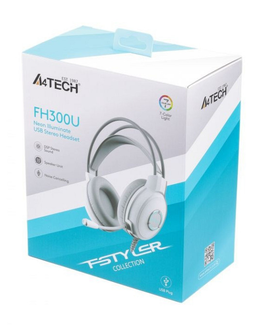 Гарнітура A4Tech FH300U White ( Білий ) Харків - фото 7
