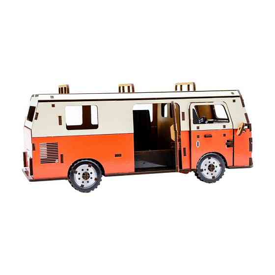 Дерев'яний 3D конструктор "Мікроавтобус" Puz-00926, 156 деталей Вінниця