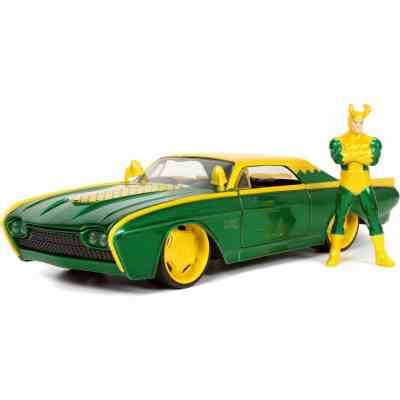 Машина Jada металлическая Марвел Форд Тандерберд 1963 года с фигуркой Локи 1:24 (253225026) Винница