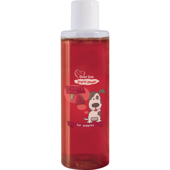 Мягкий шампунь для щенков Over Zoo Shampoo Frutti Power Strawberry с ароматом клубники 200 мл Винница