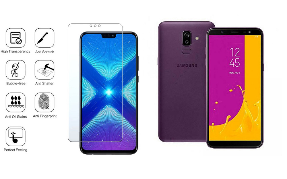 Захисне скло NeoGlass для Samsung Galaxy J8 2018 SM-J810 – надпрозоре та стійке Київ - фото 4