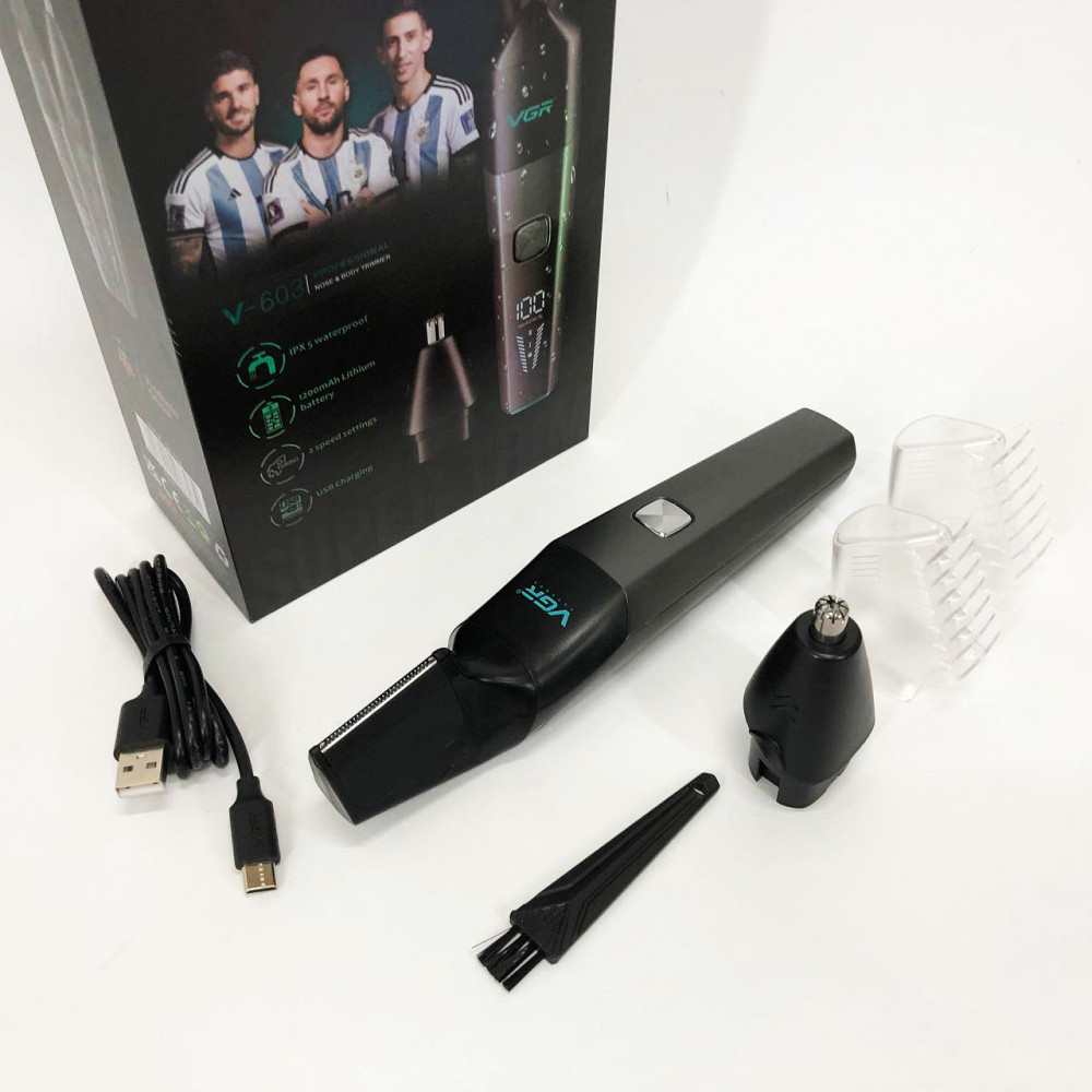 Триммер для стрижки бровей и носа VGR, Тример для стрижки волос в носе Триммер бритья носа и ушей KT-59 Львов - изображение 8