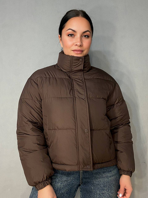 Куртка женская Fashions 87226 короткая демисезонная коричневая, коричневый, M Киев - изображение 9