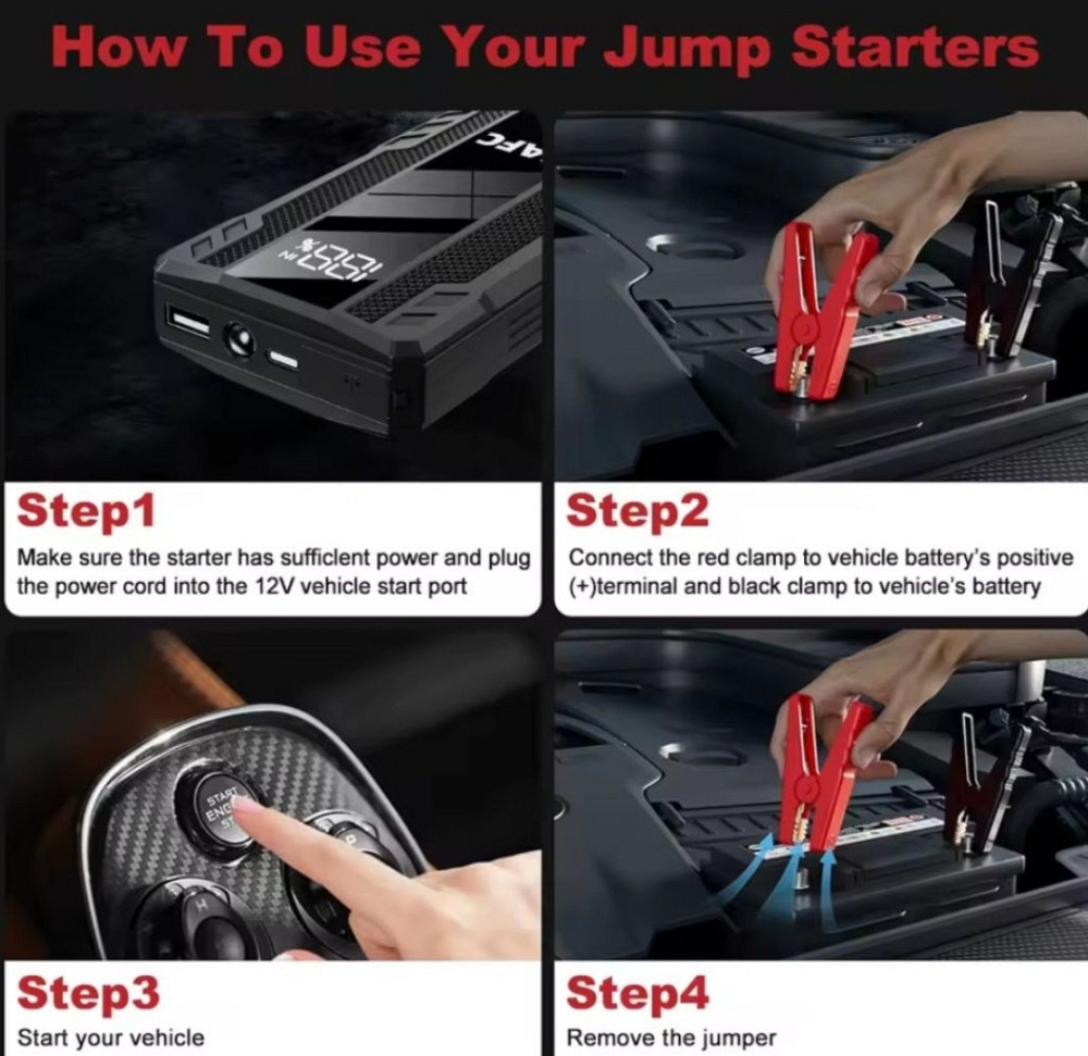 Автомобільний пусковий пристрій Booster Стартер Павербанк. Київ - фото 3