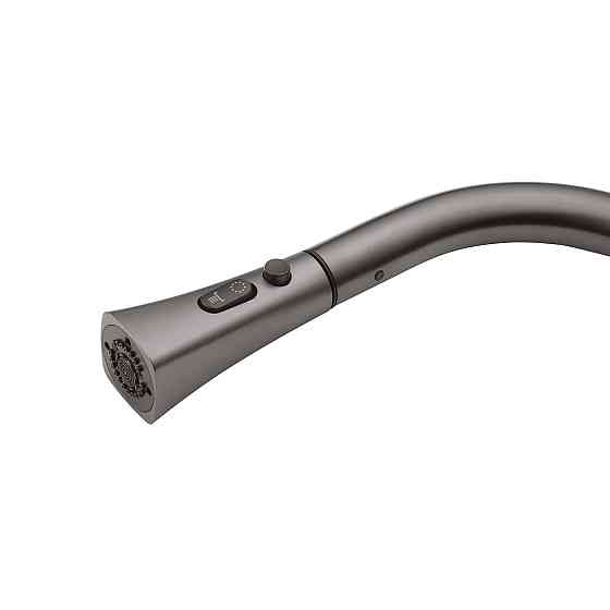 Смеситель для кухни с выдвижным изливом Kroner KRP Makon - GRP030-T графит Киев