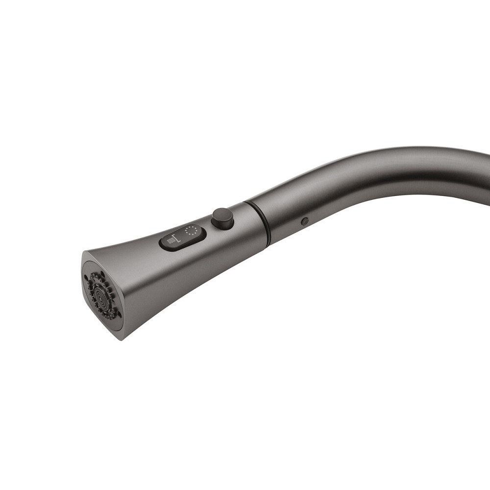 Змішувач для кухні з висувним виливом Kroner KRP Makon - GRP030-T графіт Київ - фото 5