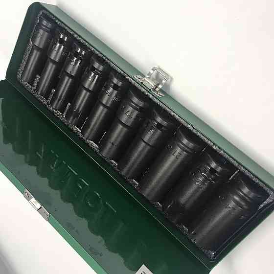 Набір довгих торцевих головок ударних TOPTUL 1/2" 10-24мм 10 од. GDAD1002 Одеса