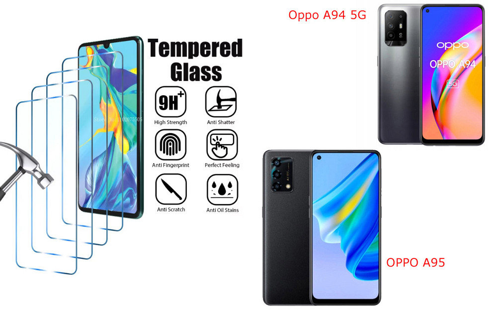 Захисне скло ArmorGlass для Oppo A94 5G, OPPO A95 – стійке до подряпин та ударів Київ - фото 1