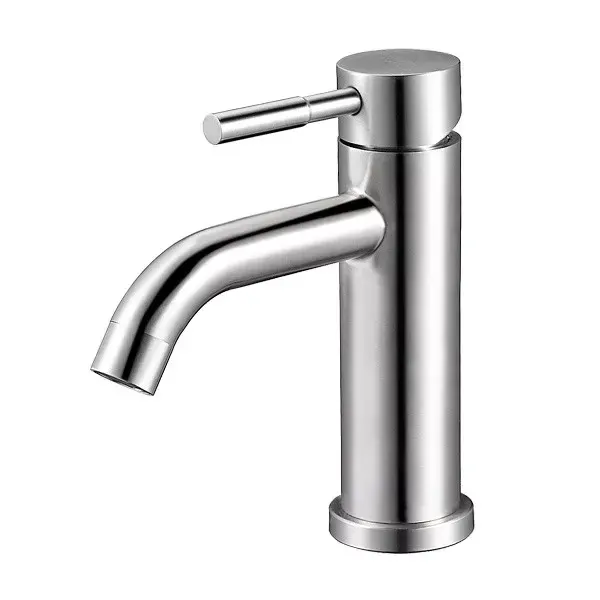 Смеситель для умывальника WEZER EKO1C-01 сатин Киев - изображение 1