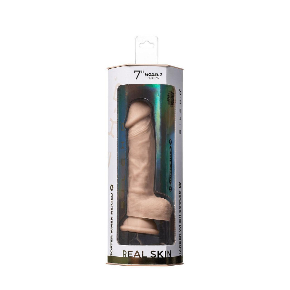 Фаллоимитатор SilexD Johnny Real Skin Flesh (7in MODEL 1), суперсофт-силикон+Silexpan, диаметр 3,8см Sex Aura Киев - изображение 7