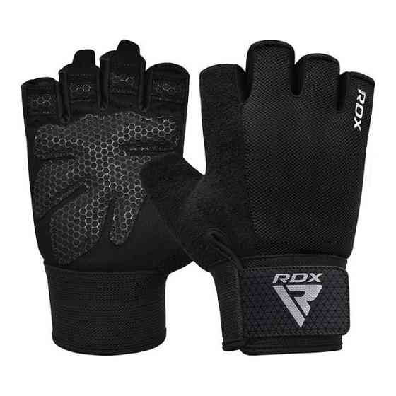 Рукавички для фітнесу RDX W1 Half Black Plus S Каменское