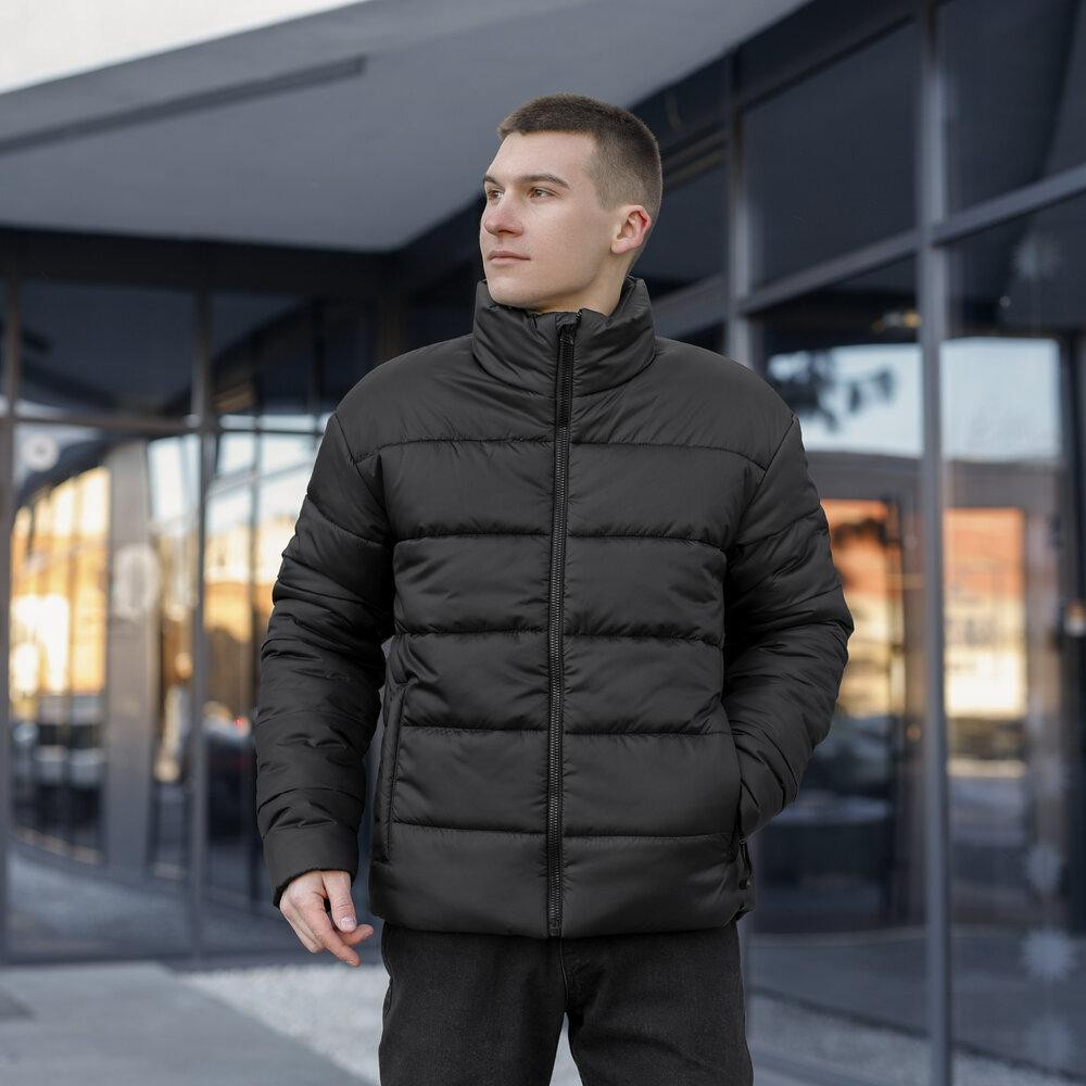 Чоловіча зимова куртка чорна Pobedov Bubble Gum Київ - фото 1