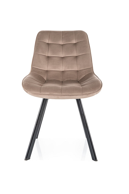 Стілець MONTI VELVET чорний каркас/темний беж BL.40 Київ - фото 2