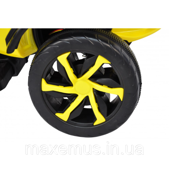 Электромотоцикл детский трицикл на аккумуляторе 3-х колесный SP-610 электрический мотоцикл для детей желтый Мостиська - фото 7