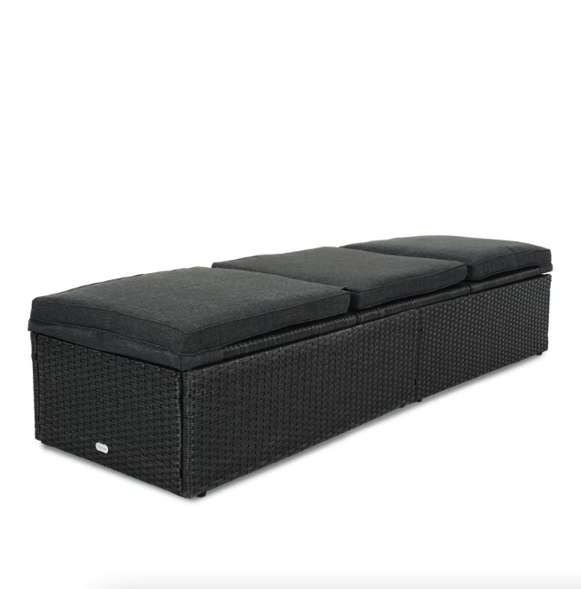 Садовий шезлонг Di Volio Asco чорний Київ - фото 9