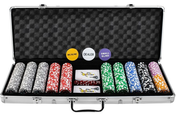 Ігровий набір покеру з 500 фішок з алюмінієвим кейсом HQ Iso Trade (9538/23529) Нововолинськ - фото 2