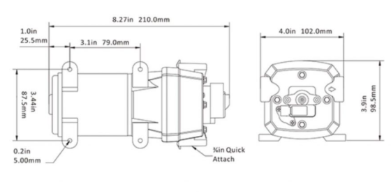 Помпа Автоматическая Диафрагмовая Seaflo Sfdp1-027-017-41 10Л/Ч 12В Киев