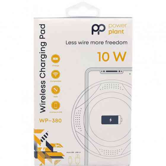 Бездротовий зарядний пристрій PowerPlant WP-380 (SC230143) Киев