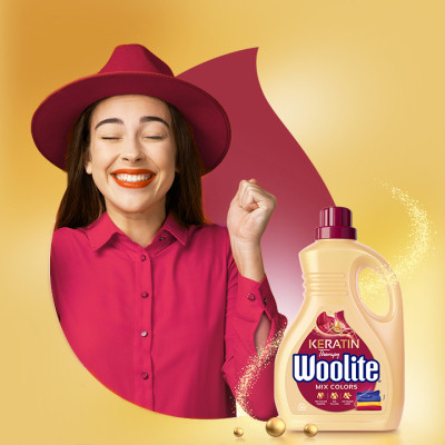 Гель для стирки Woolite Для цветных тканей С кератином 1.8 л (5900627090444) Винница - изображение 2